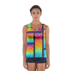 Background Colorful Abstract Sport Tank Top  by Pakrebo