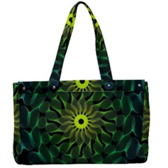 Abstract Ribbon Green Blue Hues Canvas Work Bag