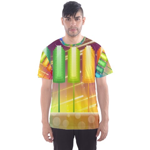 Abstract Landscape Background Men s Sports Mesh Tee by Pakrebo