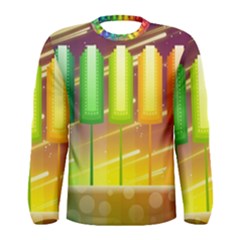 Abstract Landscape Background Men s Long Sleeve Tee by Pakrebo