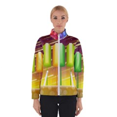 Abstract Landscape Background Winter Jacket