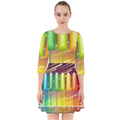 Abstract Landscape Background Smock Dress by Pakrebo