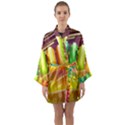 Abstract Landscape Background Long Sleeve Kimono Robe View1