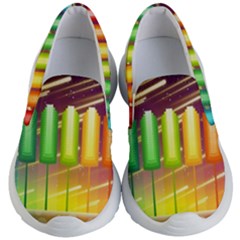 Abstract Landscape Background Kids  Lightweight Slip Ons by Pakrebo