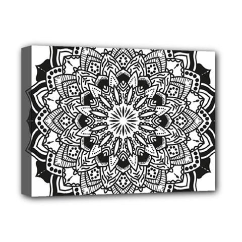 Mandala Spiritual Texture Deluxe Canvas 16  X 12  (stretched)  by Pakrebo