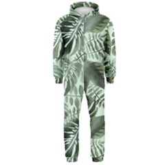 Medellin Leaves Tropical Jungle Hooded Jumpsuit (men)  by Pakrebo