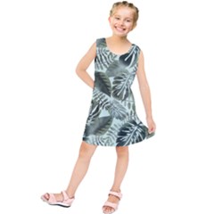 Medellin Leaves Tropical Jungle Kids  Tunic Dress by Pakrebo