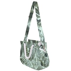 Medellin Leaves Tropical Jungle Rope Handles Shoulder Strap Bag by Pakrebo