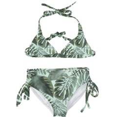 Medellin Leaves Tropical Jungle Kids  Classic Bikini Set by Pakrebo