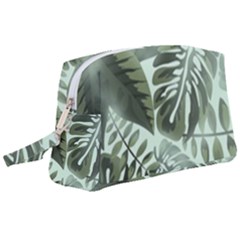 Medellin Leaves Tropical Jungle Wristlet Pouch Bag (large)