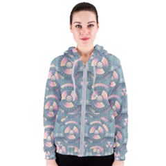 Seamless Pattern Seamless Design Women s Zipper Hoodie by Pakrebo