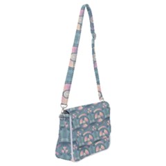 Seamless Pattern Seamless Design Shoulder Bag With Back Zipper