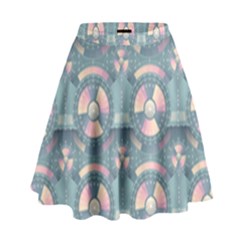 Seamless Pattern Seamless Design High Waist Skirt by Pakrebo