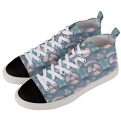 Seamless Pattern Seamless Design Men s Mid-top Canvas Sneakers by Pakrebo