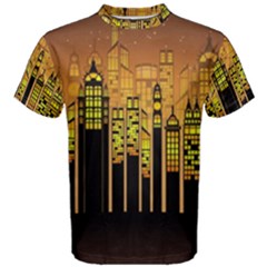 Buildings Skyscrapers City Men s Cotton Tee by Pakrebo