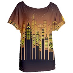 Buildings Skyscrapers City Women s Oversized Tee by Pakrebo