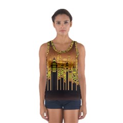 Buildings Skyscrapers City Sport Tank Top  by Pakrebo