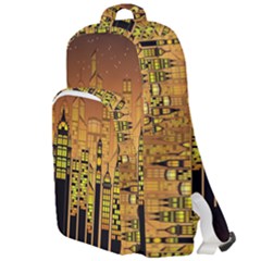 Buildings Skyscrapers City Double Compartment Backpack by Pakrebo