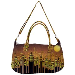 Buildings Skyscrapers City Removal Strap Handbag by Pakrebo