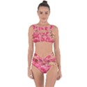 Roses Noble Roses Romantic Pink Bandaged Up Bikini Set  View1