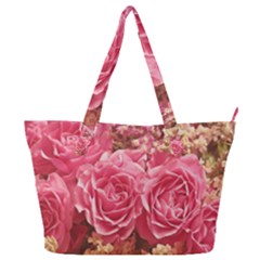 Roses Noble Roses Romantic Pink Full Print Shoulder Bag by Pakrebo