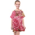 Roses Noble Roses Romantic Pink Kids  One Piece Chiffon Dress View1