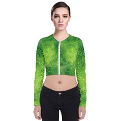 Pagan Mandala Seamless Tileable Long Sleeve Zip Up Bomber Jacket by Pakrebo