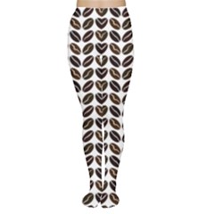 Coffee Beans Pattern Illustrator Tights by Pakrebo