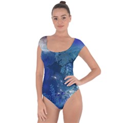 Wonderful Elegant Floral Design Short Sleeve Leotard  by FantasyWorld7