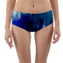 Wonderful Elegant Floral Design Reversible Mid-Waist Bikini Bottoms View1