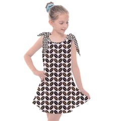 Coffee Beans Pattern Illustrator Kids  Tie Up Tunic Dress