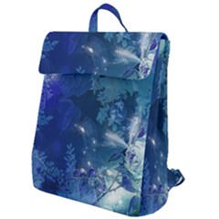 Wonderful Elegant Floral Design Flap Top Backpack by FantasyWorld7