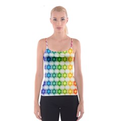 Background Colorful Geometric Spaghetti Strap Top by Pakrebo