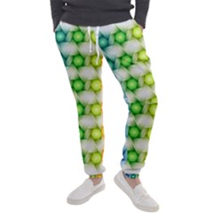 Background Colorful Geometric Men s Jogger Sweatpants