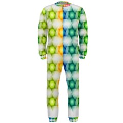 Background Colorful Geometric Onepiece Jumpsuit (men)  by Pakrebo