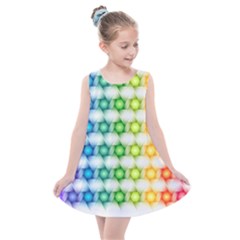 Background Colorful Geometric Kids  Summer Dress by Pakrebo