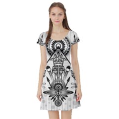 Ancient Parade Ancient Civilization Short Sleeve Skater Dress by Pakrebo