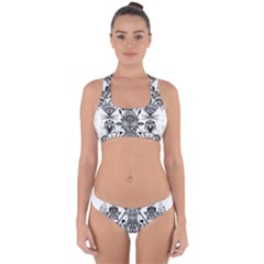 Ancient Parade Ancient Civilization Cross Back Hipster Bikini Set by Pakrebo