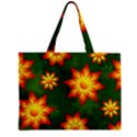 Flower Pattern Floral Non Seamless Zipper Mini Tote Bag View1