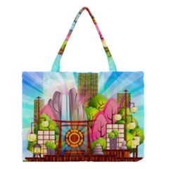 Zen Garden Japanese Nature Garden Medium Tote Bag by Pakrebo