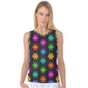 Pattern Background Colorful Design Women s Basketball Tank Top View1