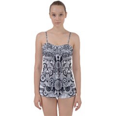 Forest Patrol Tribal Abstract Babydoll Tankini Set by Pakrebo