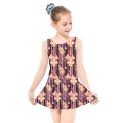 Illustrations Seamless Pattern Kids  Skater Dress Swimsuit by Pakrebo