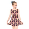 Illustrations Seamless Pattern Kids  Skater Dress Swimsuit View1