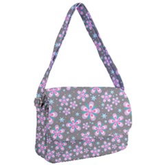 Seamless Pattern Flowers Pink Courier Bag by Pakrebo