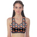 Love Heart Background Sports Bra View1