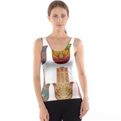 Evil Eye Protection Charm Colorful Tank Top by Pakrebo