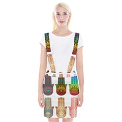 Evil Eye Protection Charm Colorful Braces Suspender Skirt by Pakrebo