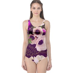 Flowers One Piece Swimsuit