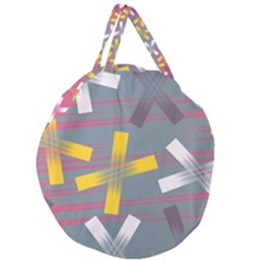 Background Abstract Non Seamless Giant Round Zipper Tote by Pakrebo